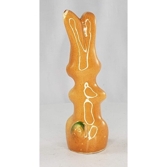 Vintage Japan Orange Green Bunny Rabbit Figurine - Picture 3 of 7